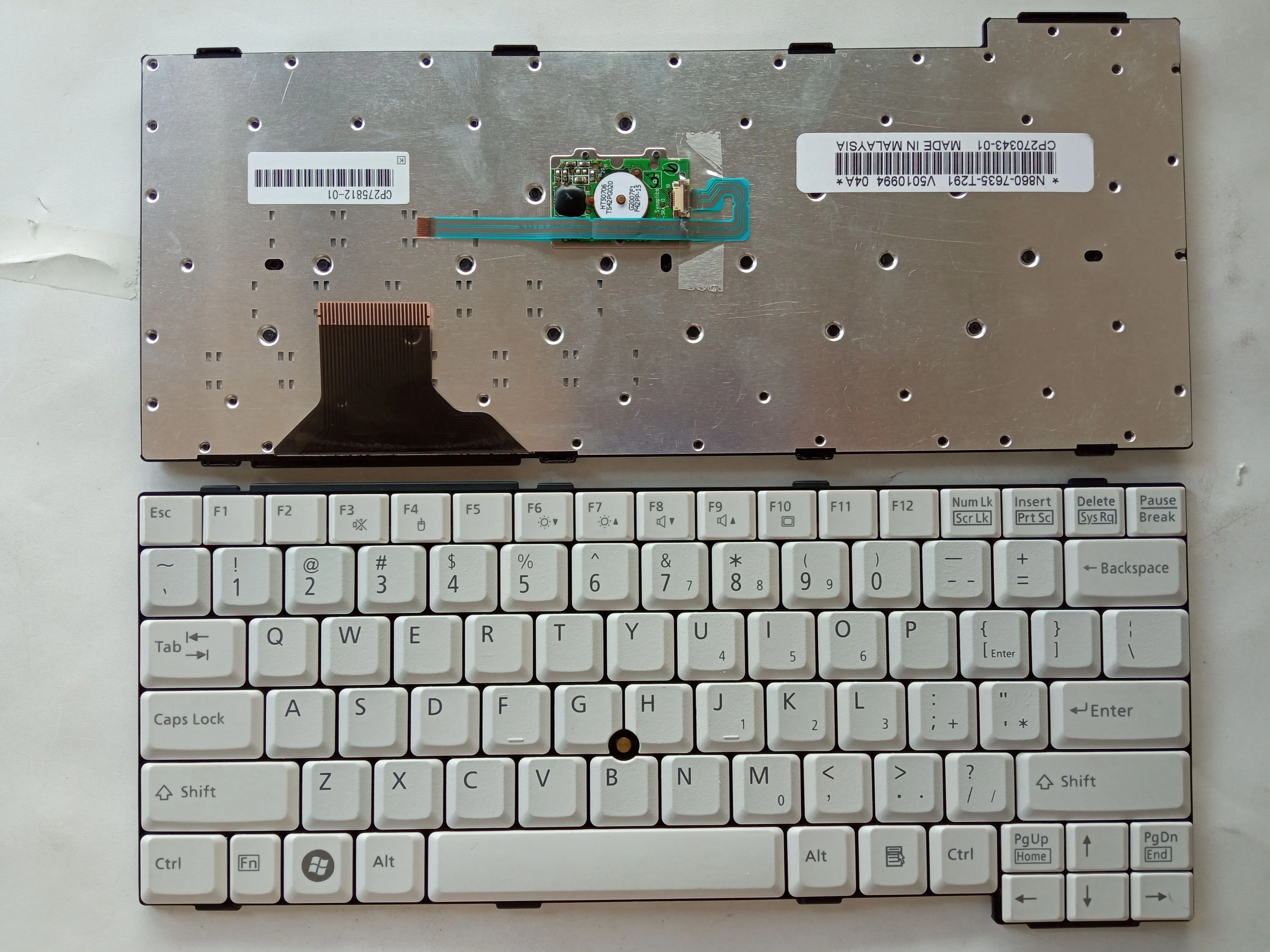 Picture of Laptop US keyboard forNew Replacement Keyboard Laptop For FJU S2210/S7210/S6220/S7110 WHITE With Point (OEM) US US Layout